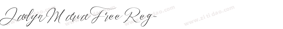 Jadyn Maria Free Reg字体转换